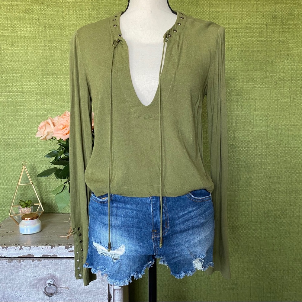 Olive Green Top